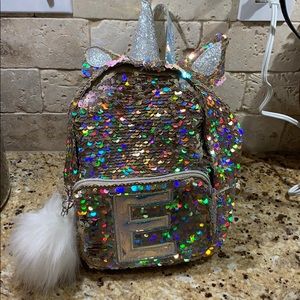 Mini Justice unicorn backpack